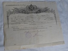 Urkunde  Marine Abschied 1905