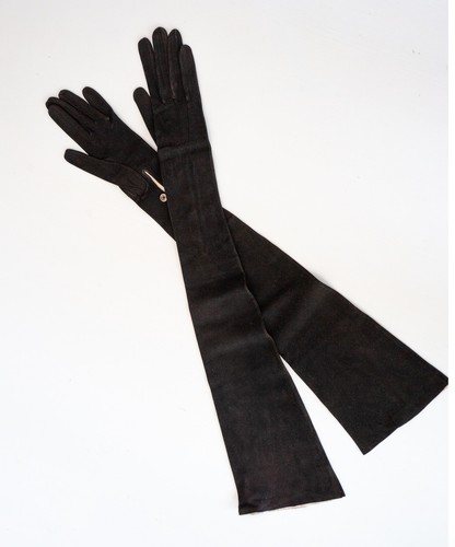 Lederhandschuhe lang vintage