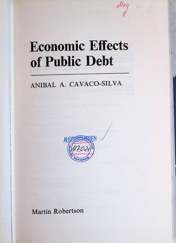 Economic effects public - effects,