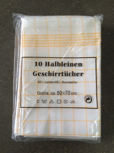 20x geschirrtuch halbleinen - 20x,