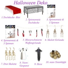 HALLOWEEN DEKO Spinnen Hexe
