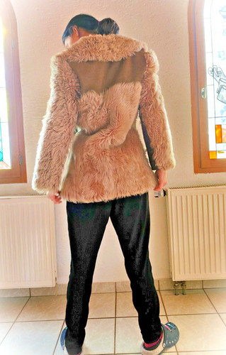 Coole echte pelzjacke - 😊,