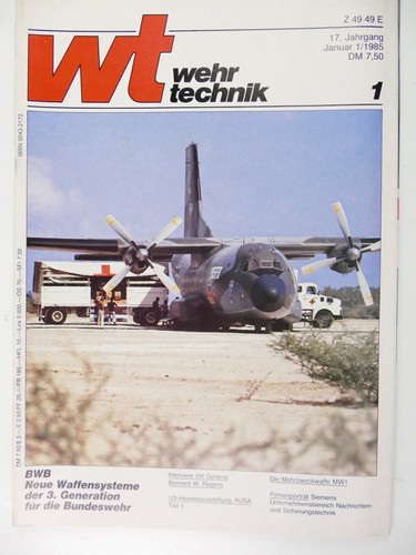 Wehr technik januar 1985 - wt,