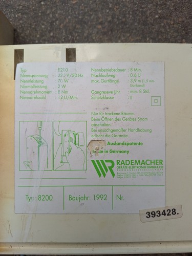 Rademacher rollotron 8200 - rademacher, 5