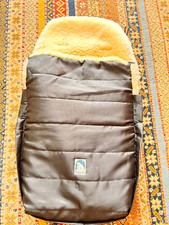 Lammfell Fusssack für Kinderwagen von Eisbärchen