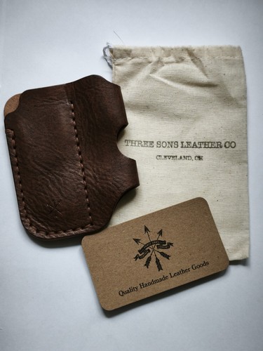 Edc leder pouch von three - edc, sons