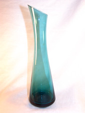 Vintage Rauchglas-Vase, H. 23