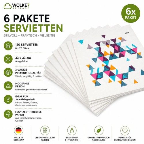 Tasty 6x20 servietten - tasty,