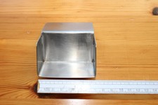 Siebdruck-Beschichtungsrinne, Edelstahl, Breite 70mm, bombiert, gebraucht.