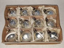 Lauscha 8 Nüsse 3 Kugeln 1 Reflex Christbaumschmuck Weihnachten DDR Glas Kugel