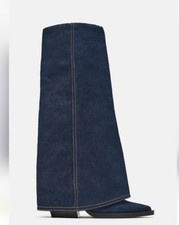 ZARA Denim Gamaschen Heeled