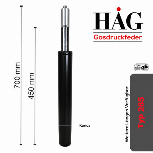 Hag gasdruckfeder - 🔴,