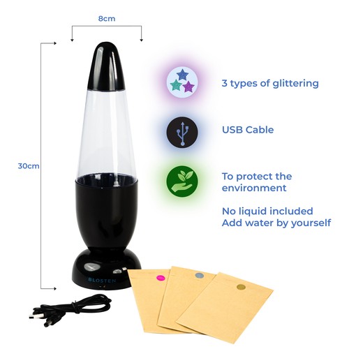 Lavalampe nachtlampe tornado - lavalampe,