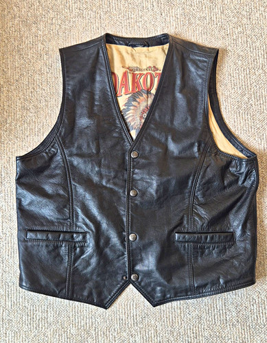 Lederweste kutte dakota biker - lederweste,