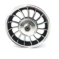 SCHWARZ FELGE VORNE 10 x 2,15 Zoll VORDERRAD für ROLLER VENEZIA MOTORROLLER ZNEN