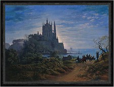 Gothic Church on a Rock by the Sea Karl Friedrich Schinkel Kirche Faks_B 02747