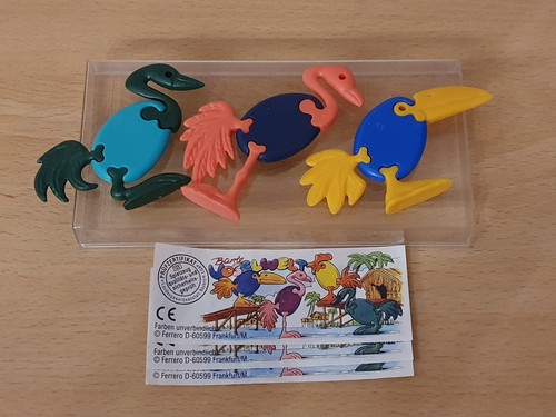 Bunte vogelwelt 3x mit - Ü-ei,