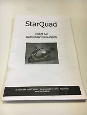 StarQuad Roller 50ccm Bedienungsanleitung / Fahrerhandbuch (2005/2006)