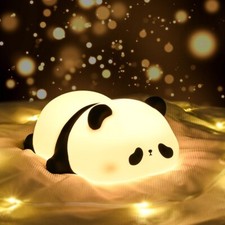 Nachttischlampe Touch Dimmbar Panda Nachtlicht Lampe Baby Kinder Silikon Spielze