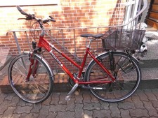 Damen Trekkingrad 28 Zoll , Pegasus Premio SL , Rot , Alu Rad , RH 50 , 24 Gang