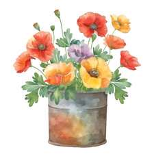 Wandtattoo Aufkleber Aquarell