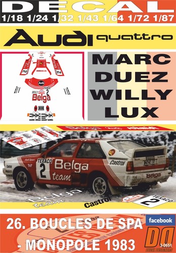 Decal audi quattro - decal,