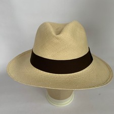 Seconds - Panamahut Handmade In Ecuador. Fedora Style. Natur. Größe 58cm.