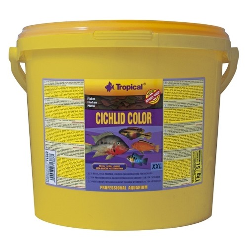 Tropical cichlid color flakes - cichlid,