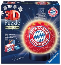 Ravensburger 3D Puzzle Ball FC Bayern München Nachtlicht 74 Teile Easyclick