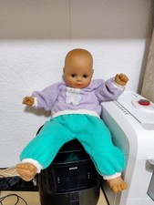 Sonneberger Babypuppe 60cm, Gummi und Stoffkörper, Bewegliche Augenlider