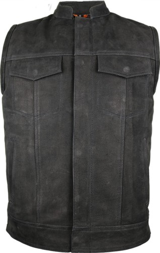Herren jeans lederweste - jeans,