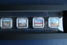 "Beruhmte Plätze" Tuvalu 2013 4x1Unze Feinsilber 999 in PP Orig.verpackt