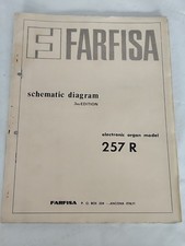 Aus einer Auflösung: Farfisa Schematic Diagram Electronic Organ Model 257R