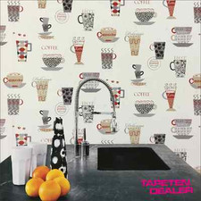 Kaffee-Tapete / Vinyltapete /