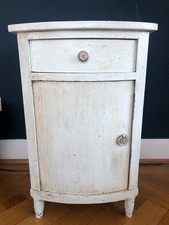 Nachttisch Schränkchen cremeweiß Shabby Chic Vintage