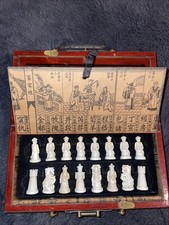 Ein Altes Schach Brett Mit