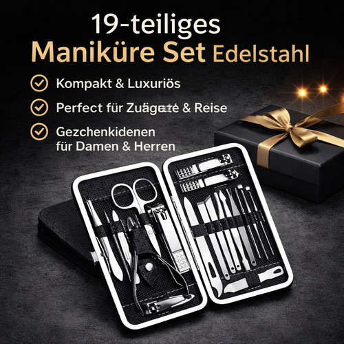 Maniküre set teilig - maniküre, 19-teilig