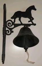 Schöne Pferde Türglocke, Gusseisen, Glocke, Western, Klingel, Gartendeko Vintage