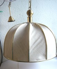 ( 1.W) Vintage Zicoli Limbach Deckenlampe Hängelampe E27 Stoflampenschirm