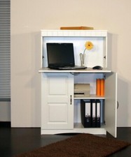 Sekretär Vertiko Wand Sekretär Schrank Landhausstil Schreibtischschrank Weiss