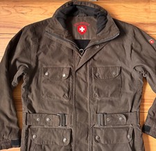 100%ORIG WELLENSTEYN MOTORO JACKE GR.M BRAUN LOGO PATCH BIKER