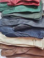 Vintage 8 X Lederhandschuhe  Damen