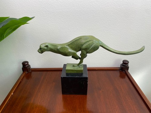 Bronze skulptur panther - bronze,