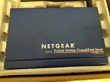 Netgear ProSafe Wireless Firewall/Print Server FM114P, OVP komplett. Zeitkapsel