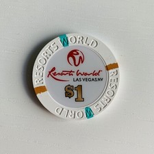 Resorts World * $1 Poker Chip