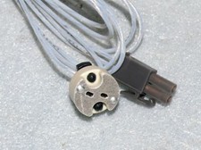 7649 Kabel Keramiksockel MR16 GU5.3 Anschlus LED Halogen Spots Strahler 1,20m S3