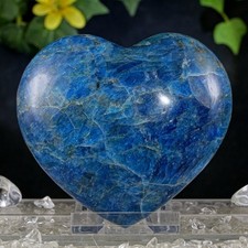 Blaues Apatit Herz XL