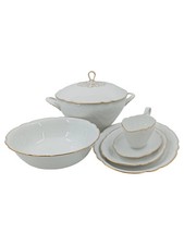Seltmann Weiden Inka Speiseservice Weiß Elegant Porzellan Geschirr Set
