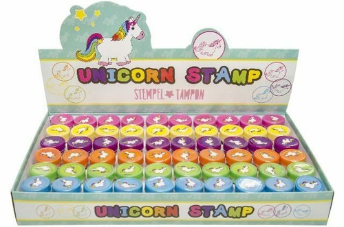 Einhorn stempel farbig - stempel,