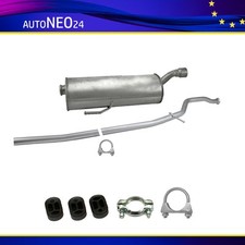 Komplette Auspuffanlage Auspuff ab Kat Peugeot 206 1.4i Fließheck Schalldämpfer